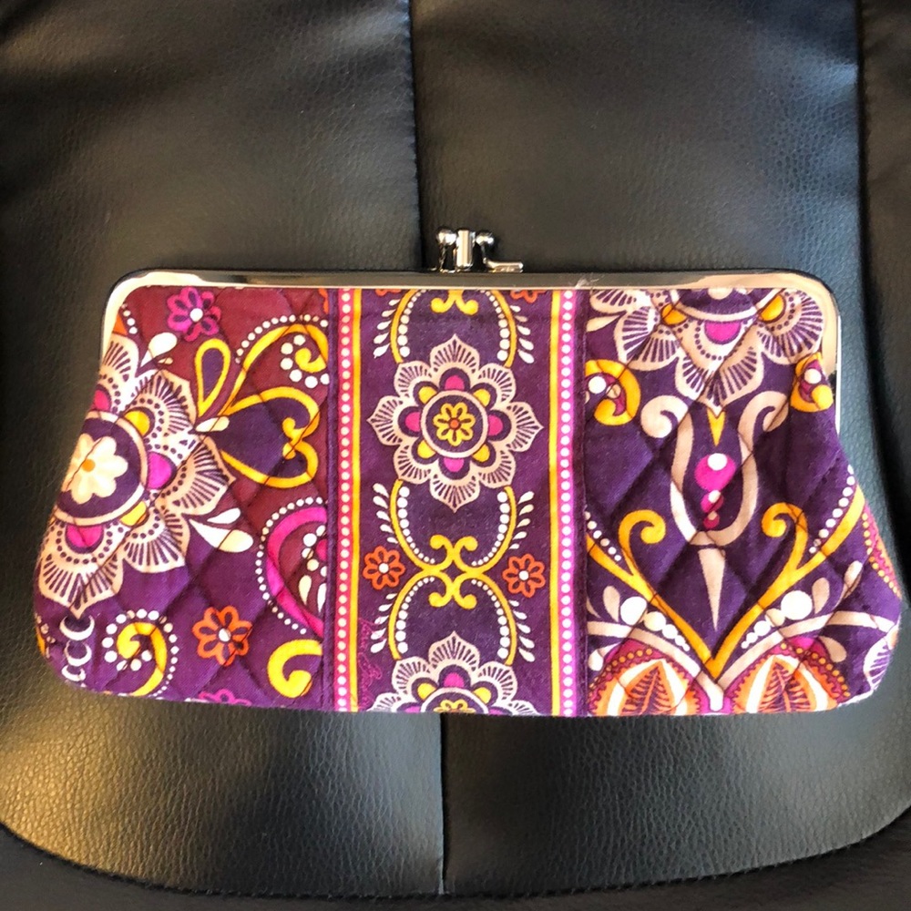 Vera Bradley Safari Sunset Kisslock Wallet